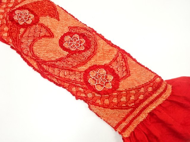 JAPANESE KIMONO / OBIAGE FOR FURISODE / SHIBORI / SILK